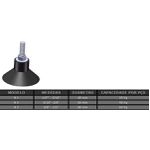 Nivelador de Borracha Ventosa N-1 1/4 pol Monfer