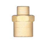 Luva de Redução Latão 3/8 x 1/4 pol Lubefer