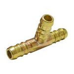 Emenda T 1/4 pol Latão Lubefer