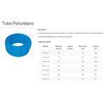 Mangueira Tubo Pu Azul 1/2 pol Haltbar