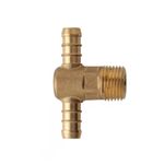 Te Bruto Para Gás Rosca 1/2 pol e Espigas 3/8 pol 181307 Blukit