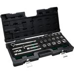 Jogo de Soquetes 1/2 pol com 23 Peças 205406 Belzer