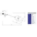 Torneira Bóia Plástica 1 pol Vazão Total para Caixa Dagua 3064