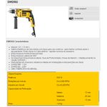Furadeira Elétrica Com Impacto 1/2 pol 710w Dwd502 Dewalt