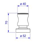 Acabamento para Registros Gaveta e Pressão 1/2 a 1 pol 4900 C35 Deca