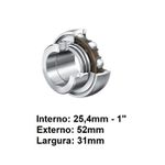 Rolamento Radial Esfera Fixo 1225 Eixo 1 pol - GRA100 GBR