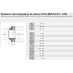 Rolamento Cônico Autocompensador Esfera 2210-K GBR
