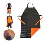 Avental de Pvc Laranja e Preto KP1000 1,20m x 0,70m Plastcor