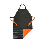 Avental de Pvc Laranja e Preto KP1000 1,20m x 0,70m Plastcor