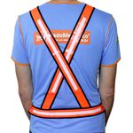 Colete Refletivo X Laranja E Branco