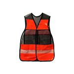 COLETE TIPO JAQUETA LARANJA c/ TELA