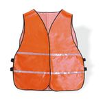 Colete Tipo Jaqueta Laranja E Branco C/ Refletivo Tamanho G