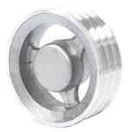 Polia de Alumínio 230mm com 3 Canais B