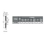 Polia de Alumínio 250mm com 2 Canais B