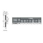 Polia de Alumínio 280mm com 1 Canal B