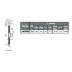 Polia de Alumínio 300mm com 2 Canais B