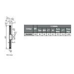 Polia de Alumínio 350mm com 1 Canal A
