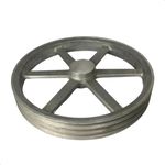 Polia de Alumínio 350mm com 3 Canais B