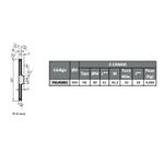 Polia de Alumínio 450mm com 2 Canais B