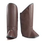 Perneira 3 Talas de Proteção com Velcro Marrom Premiun 