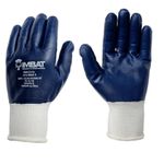 Luva Poliester Banho Total Nitrila Azul Tamanho G Imbat