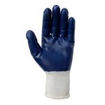 Luva Poliester Banho Total Nitrila Azul Tamanho G Imbat