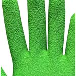 Luva Tricotada Banho Latex Verde Tamanho G Imbat