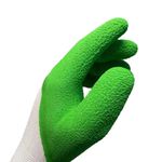 Luva Tricotada Banho Latex Verde Tamanho G Imbat