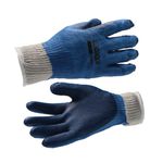 Luva Malha Tricotada Emborrachada Azul Tamanho G BFH1848