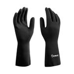 Luva Latex Reforçada Preta Tamanho G Imbat