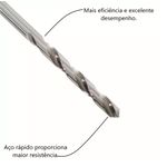 Broca Aço Rápido 3/32 pol Titanium 
