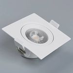 Spot Led De Embutir Quadrado 9w Bivolt 6500K Ledbee LL-1210SP