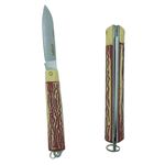 Canivete de Ponta Lamina de aço 18cm Fertak 4307