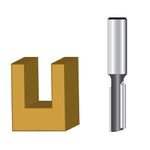 Fresa Paralela Dupla 1/4 pol Para Tupia Elétrica D-49105 Makita 