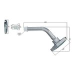 Chuveiro Ducha Fria Cromada Jato Articulado Blukit 290355