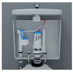 Kit Completo para Caixa Acoplada Duplo Acionamento Blukit 340527