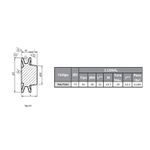 Polia de Alumínio 75mm com 1 Canal A