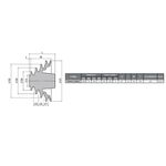 Polia de Aluminio Escalonada 50 x 75 x 100 com 3 Canais A