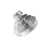 Polia de Aluminio Escalonada 50 x 75 x 100 x 125 com 4 Canais A