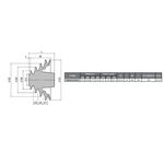 Polia de Aluminio Escalonada 50 x 75 x 100 x 125 com 4 Canais A