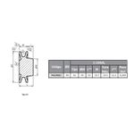 Polia de Alumínio 90mm com 1 Canal A