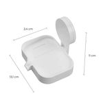 Saboneteira Plástica Branca com Adesivo Astra AD/SAB*BR