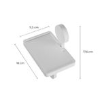 Papeleira Plastica Branca com Adesivo Astra AD/PAPS*BR