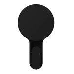 Gancho Plastico com Adesivo Preto Fosco Astra AD4/GAN*PR-FOS