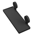 Prateleira Plastica Preto Fosco com Adesivo Astra AD4/PS*PR-FOS