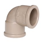 Joelho Pvc Marrom Soldável 90º Graus 60mm Plastilit 20002195