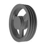 Polia de Ferro Fundido 270mm com 3 Canais B