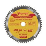 Disco de Serra Circular 254mm com 60 Dentes CCS254-60DW Starrett