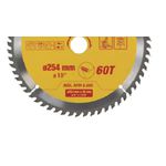 Disco de Serra Circular 254mm com 60 Dentes CCS254-60DW Starrett