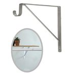 Cantoneira Mão Francesa para Varão 25cm Cinza Bestfer BFH2428